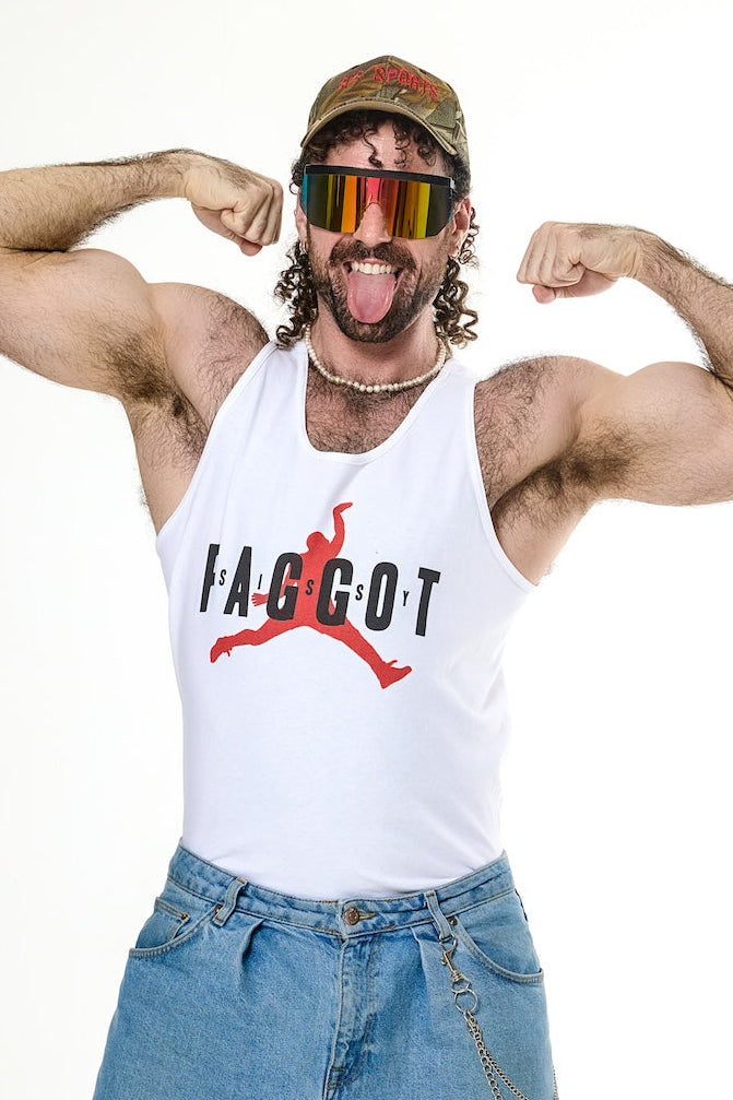 SISSY SLAM LOGO WHITE TANK