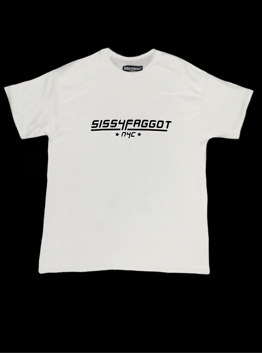 SISSY NYC LOGO WHITE TEE